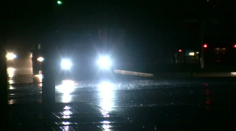 Raining on the road Video stock 862634