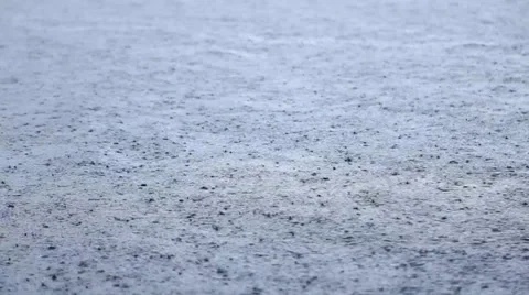 Raining on sea surface Stock Footage 36690713