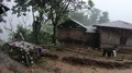 Raining season with hard rain in a small mountain village in Flores - Indonesia 4k or 4k+ Resolution