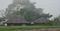Raining season with hard rain in a small mountain village in Flores - Indonesia 4k or 4k+ Resolution