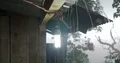 Raining season with hard rain in a small mountain village in Flores - Indonesia 4k or 4k+ Resolution