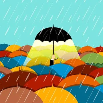 Raining season Illustrazione stock