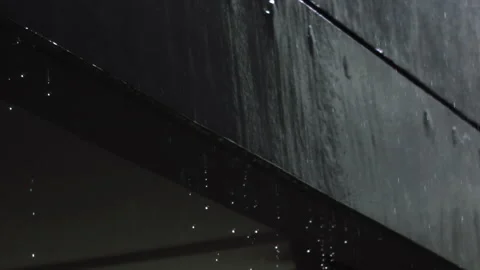 Raining in Singapore Slow Motion Stock Footage