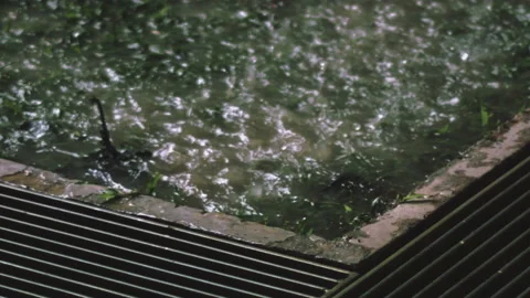 Raining in Singapore Slow Motion Video stock 150681911