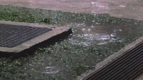 Raining in Singapore Slow Motion Video stock 150694942