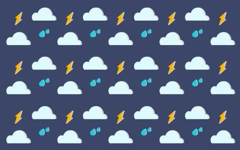RAINING SKY Stock Illustration