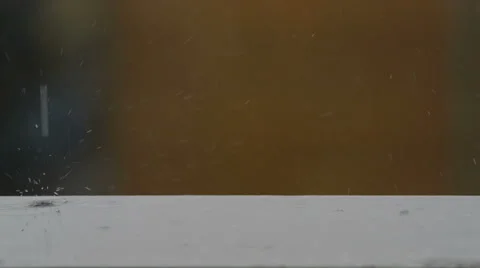 Raining in slow motion close-up Stock Footage 40878158