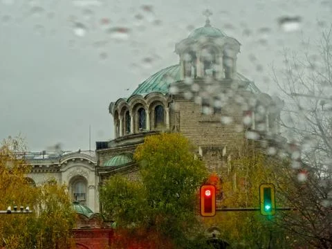 Raining Sofia Stock Photos