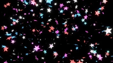Raining Star Stickers Stock Footage 912621