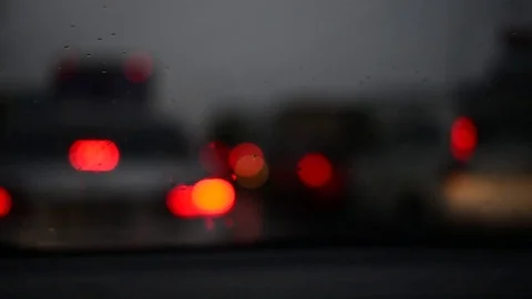 Raining on street Stock Footage 77596733