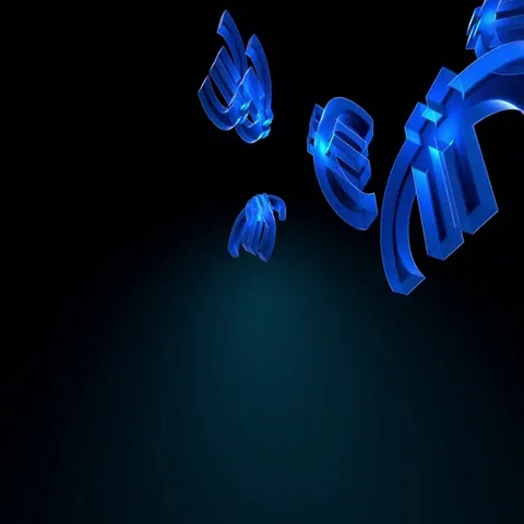 Raining € Symbols 스톡 동영상 69687264