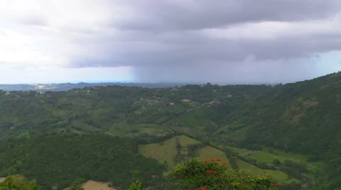Raining on Vally Full HD Stock Footage 7733838