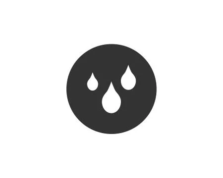 Raining Weather Icon,Rounded Flat icon 스톡 일러스트