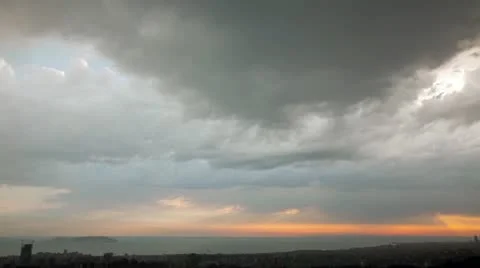 Rainly storm clouds HD 1080p Видео 10909936