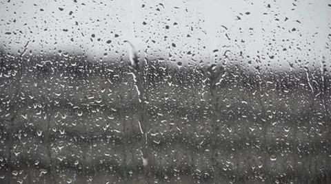 Rainning window Stock Footage 8711136