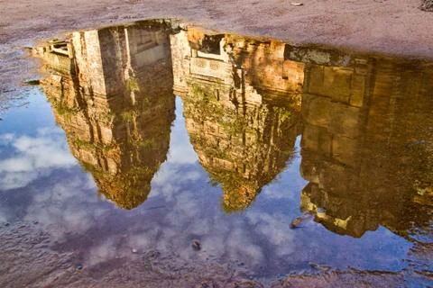 The rains did help create nice reflections... Stock Photos