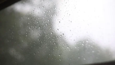 Rainstorm Out Window 04 Stock Footage 76323627