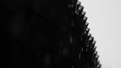 Rainwater drips down from the green tiled roof. Strong jets of rainwater flow Stock Footage 326036244
