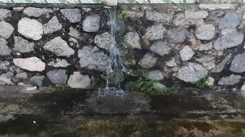 Rainwater flowing Stock Footage 251691215