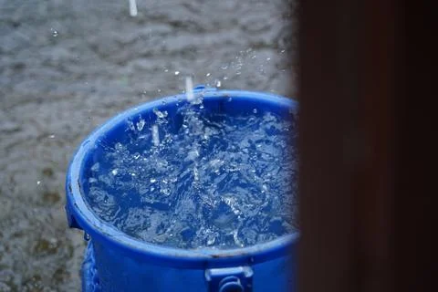 Rainwater on the ground Stock Photos