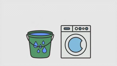 Rainwater laundry 스톡 동영상 318571205