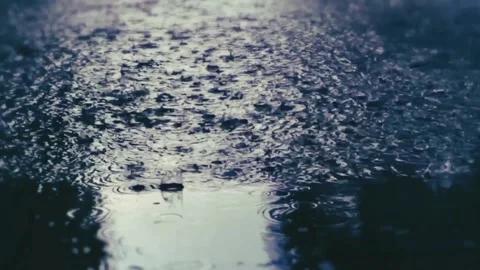 Rainwater at night Stock Footage 222392547
