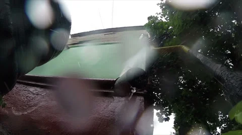 Rainwater runs of pipe 库存影片 39678267