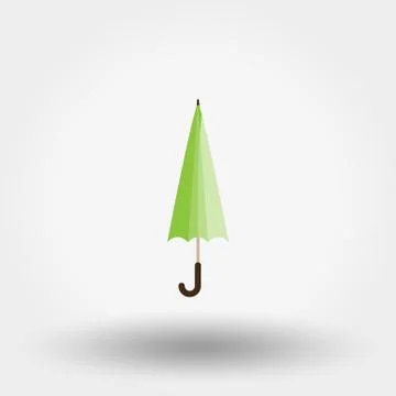 Rainwater Umbrella. Icon. Vector. Flat. Stock Illustration