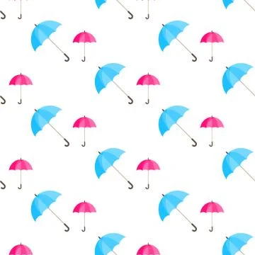 Rainwater Umbrella. Seamless pattern. Stock Illustration