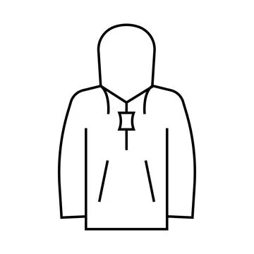 Rainwear motorcycle line icon vector illustration Stock Illustration