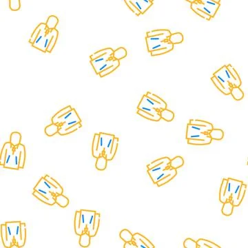 Rainwear motorcycle vector seamless pattern Stock Illustration