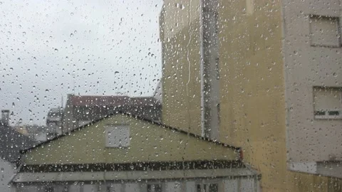 Rainy afternoon from my window Stock Footage 236511208