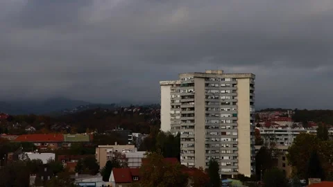 Rainy and gloomy clouds Stock Footage 142136950