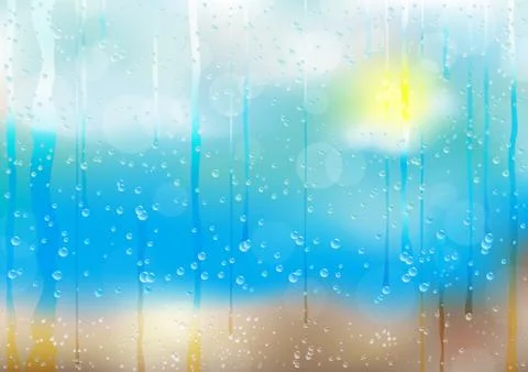 Rainy background Stock Illustration