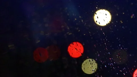 Rainy Bokah Stock Footage 127481991