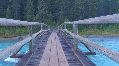 Rainy Canada bridge Stock Footage 251615187