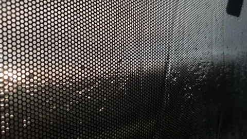 Rainy Car Window While Driving on the Road – Cinematic Travel Footage Stock Footage 341335109
