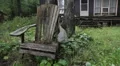 Rainy chair. Two shots. HD Footage