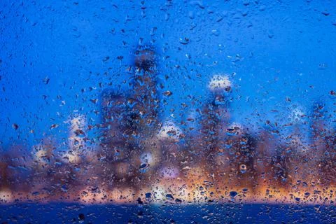 Rainy Chicago Stock Photos