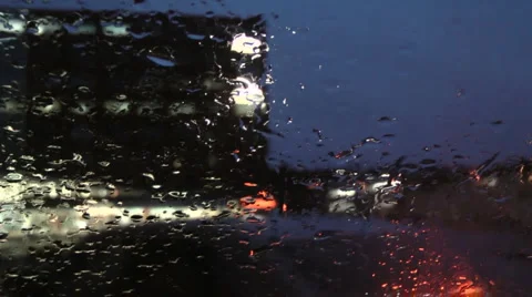 Rainy city Video stock 981132