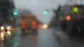 Rainy city intersection. HD Footage