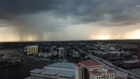 Rainy City Timelapse Video stock 94398461