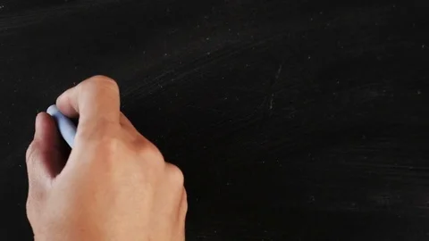 Rainy cloud and drops of rain on blackboard Stock Footage 70748494