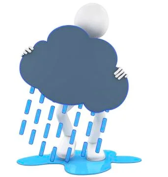 Rainy cloud Stock Illustration