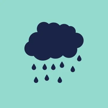 Rainy cloud Stock Illustration