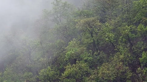 Rainy cloud over mountain Stock Footage 50420466