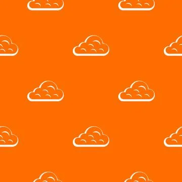 Rainy cloud pattern seamless Stock Illustration