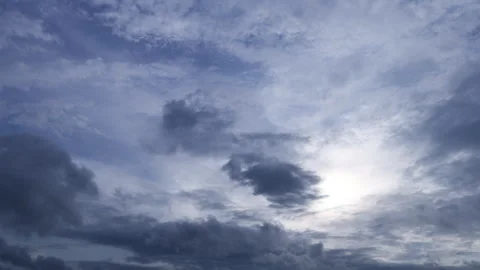 Rainy cloud time lapse, 4K resolution video Stock Footage 292617367