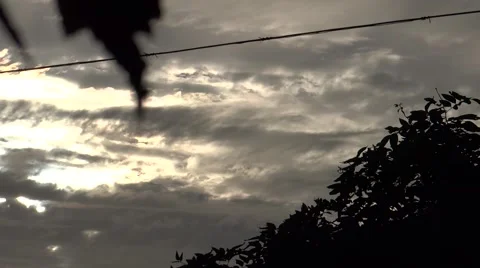 Rainy clouds and rainning Stock Footage 52718751