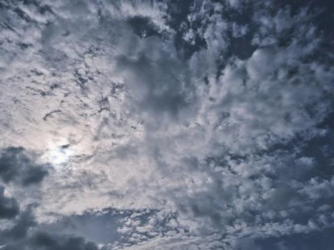 Rainy clouds and sky background Stock Photos